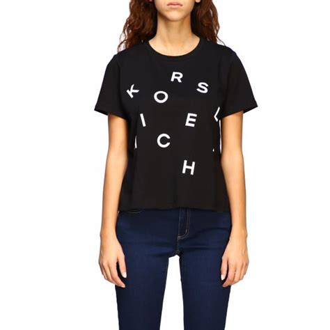 michael kors shirt short sleeve black|Michael Kors black sweatshirt.